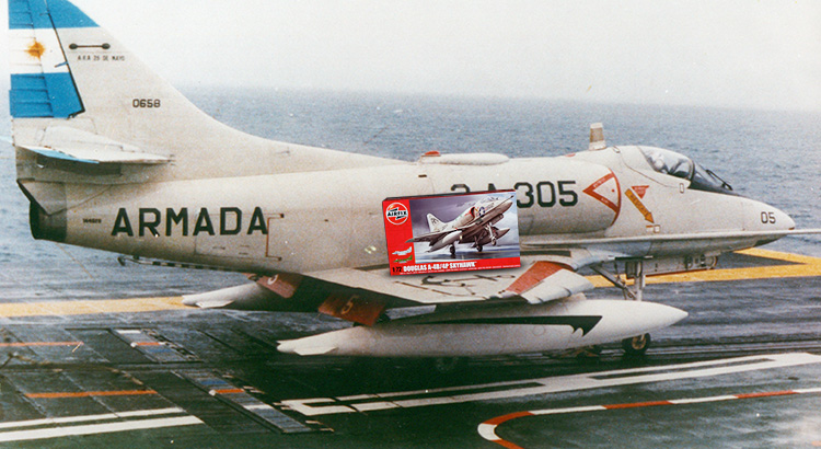 Correcciones al A4B/P de Airfix para hacerlo de la Armada Argentina (A4 Q)