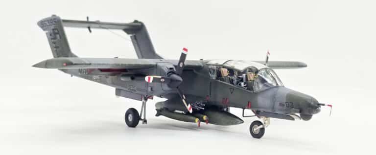 OV‑10D Bronco Academy 1/72 – Un proyecto compacto – en verde táctico