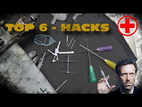 6 trucos con jeringas e agujas hipodérmicas para tus maquetas