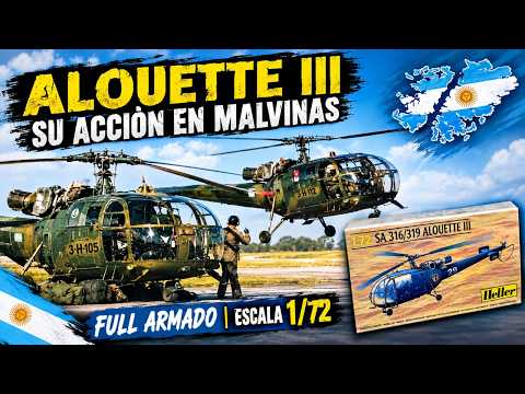 Alouette III en Malvinas: armado completo del kit Heller 1/72