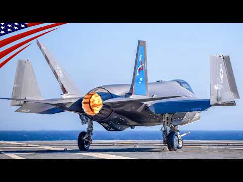 Historia en el mar: el F-35C aterriza y despega por primera vez desde un portaaviones clase Ford